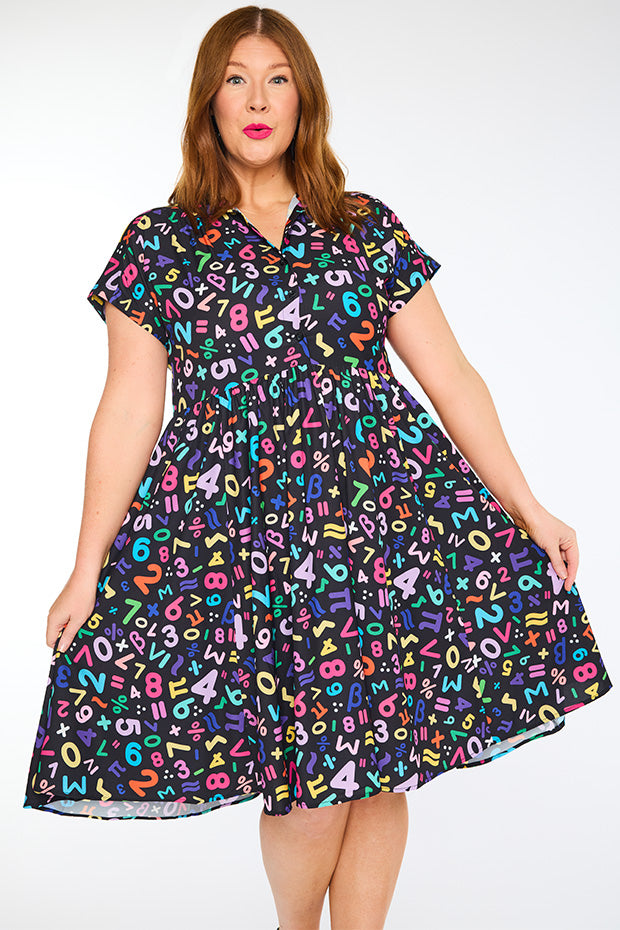 Frankie Maths Equations Dress – Maths Equations shirt dress