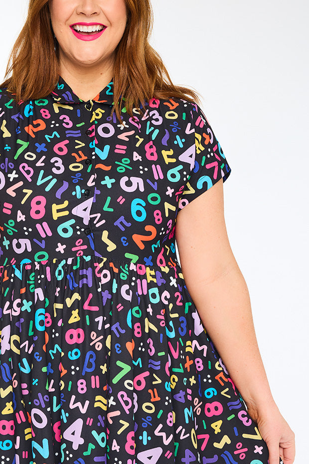 Frankie Maths Equations Dress – Maths Equations shirt dress