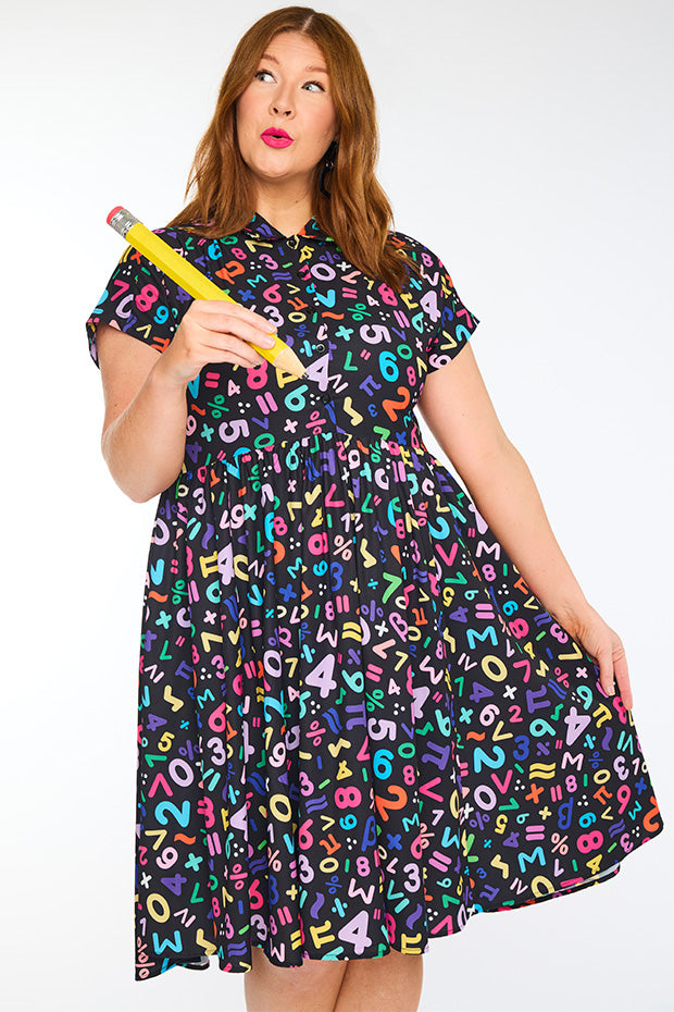 Frankie Maths Equations Dress – Maths Equations shirt dress
