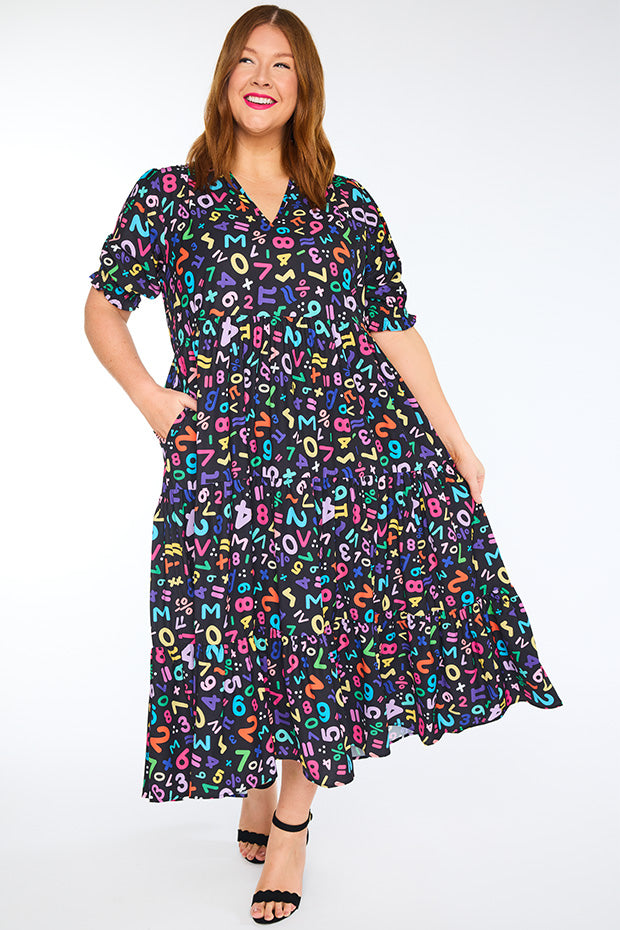 Sylvia Maths Equations Dress – Maths Equations midi dress