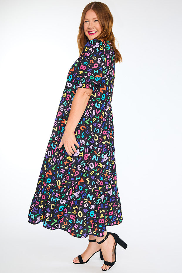 Sylvia Maths Equations Dress – Maths Equations midi dress