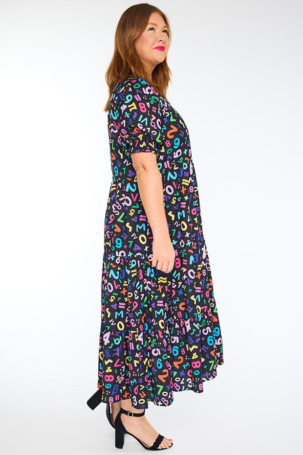 Sylvia Maths Equations Dress – Maths Equations midi dress