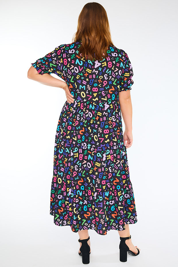 Sylvia Maths Equations Dress – Maths Equations midi dress