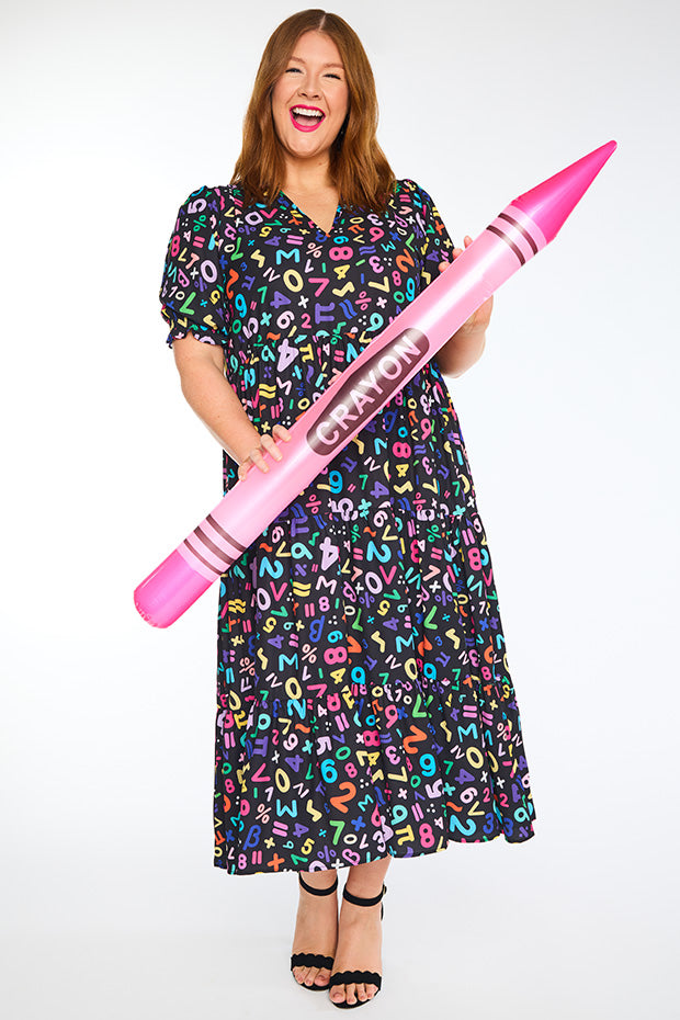 Sylvia Maths Equations Dress – Maths Equations midi dress