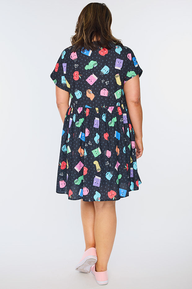 Freya Bookworm Black Dress – Bookworm Black shift dress