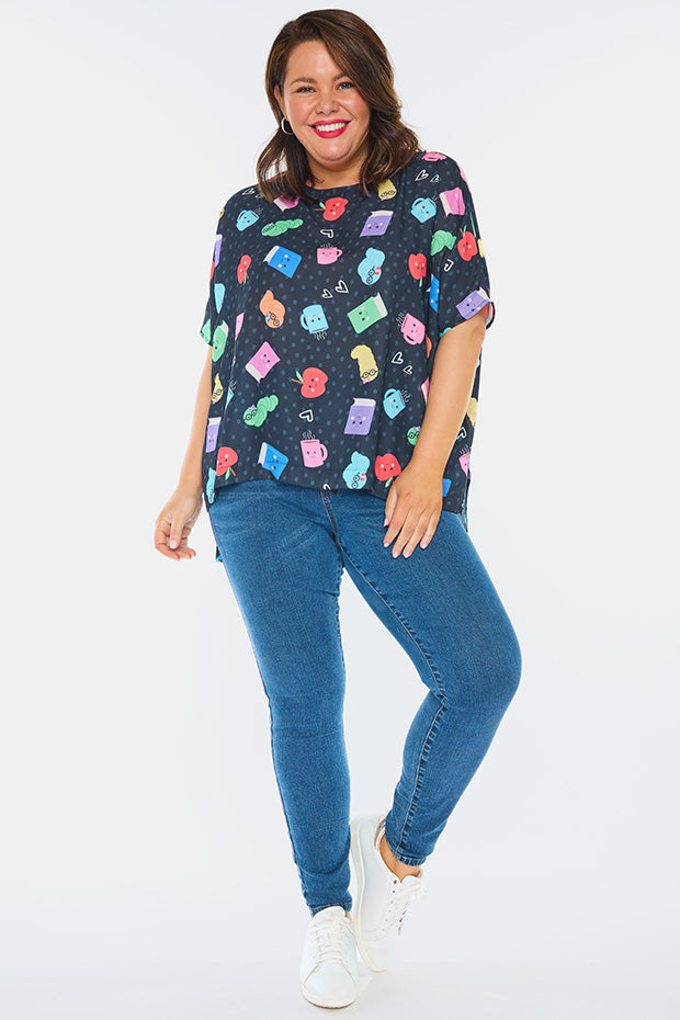Serena Bookworm Black Top – Bookworm Black top