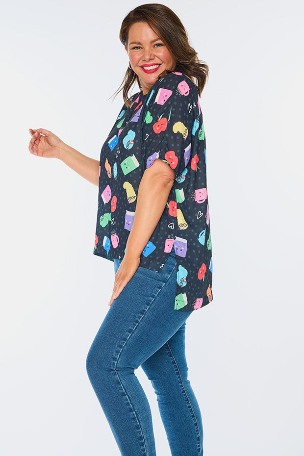 Serena Bookworm Black Top – Bookworm Black top