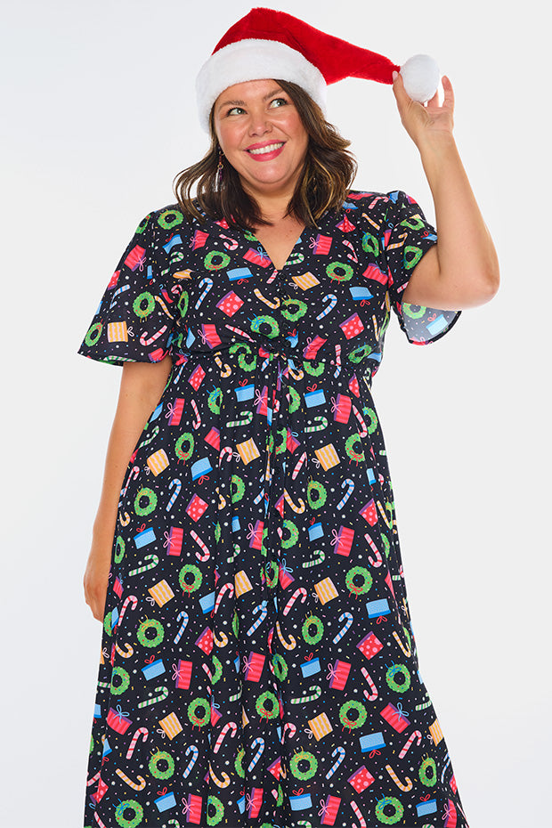 Marley Confetti Christmas Dress – Confetti Christmas midi dress
