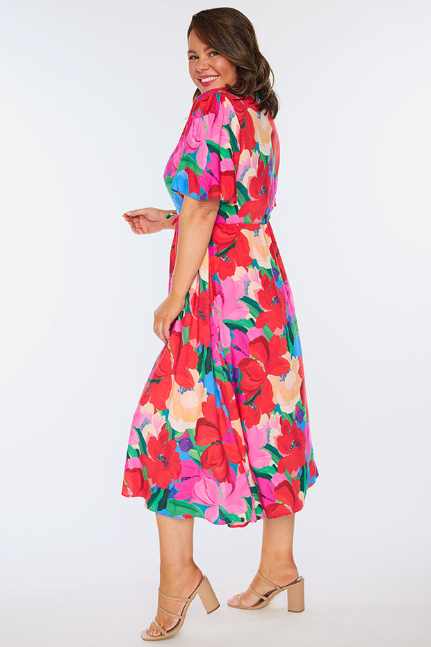 Michelle Floral Fiesta Dress – Floral Fiesta midi dress