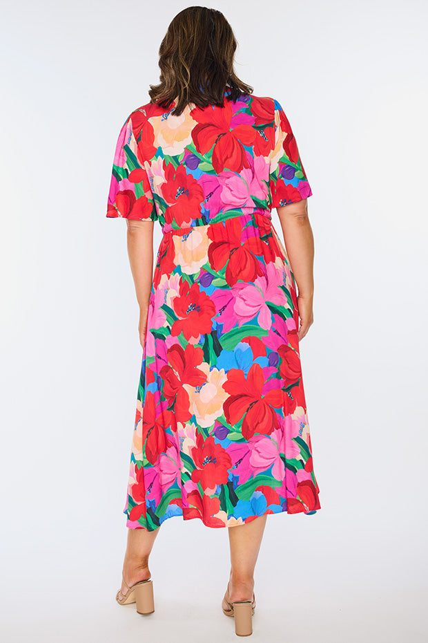 Michelle Floral Fiesta Dress – Floral Fiesta midi dress