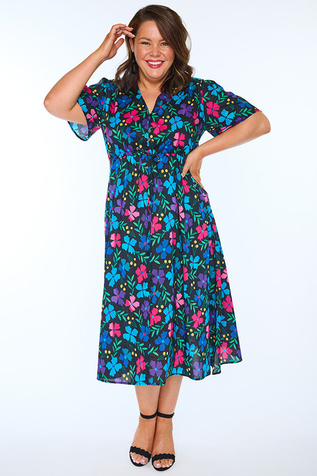 Marley Cotton Paper Posies Dress – Paper Posies midi dress