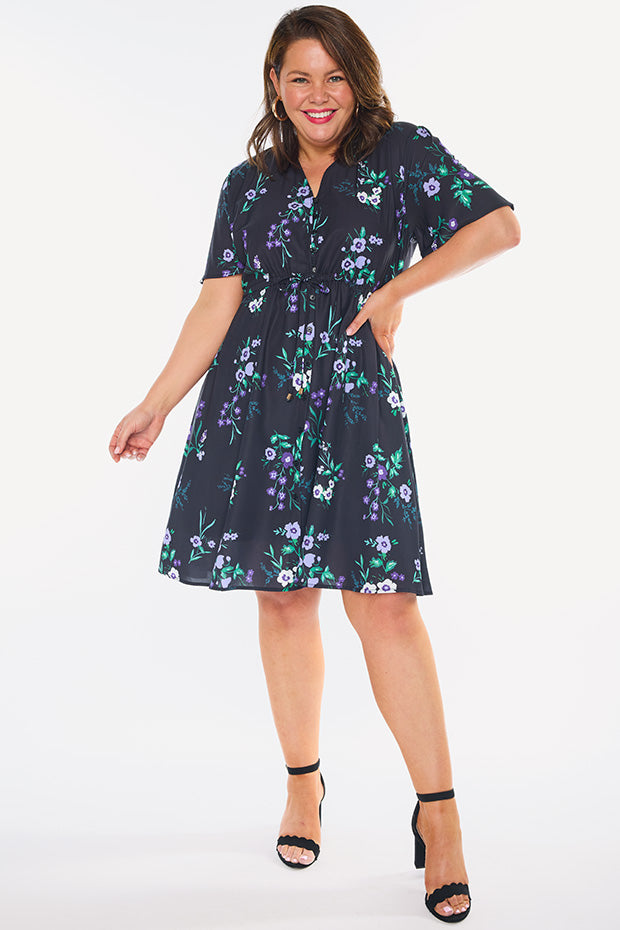Siena Violet Night Dress – Violet Night knee length dress