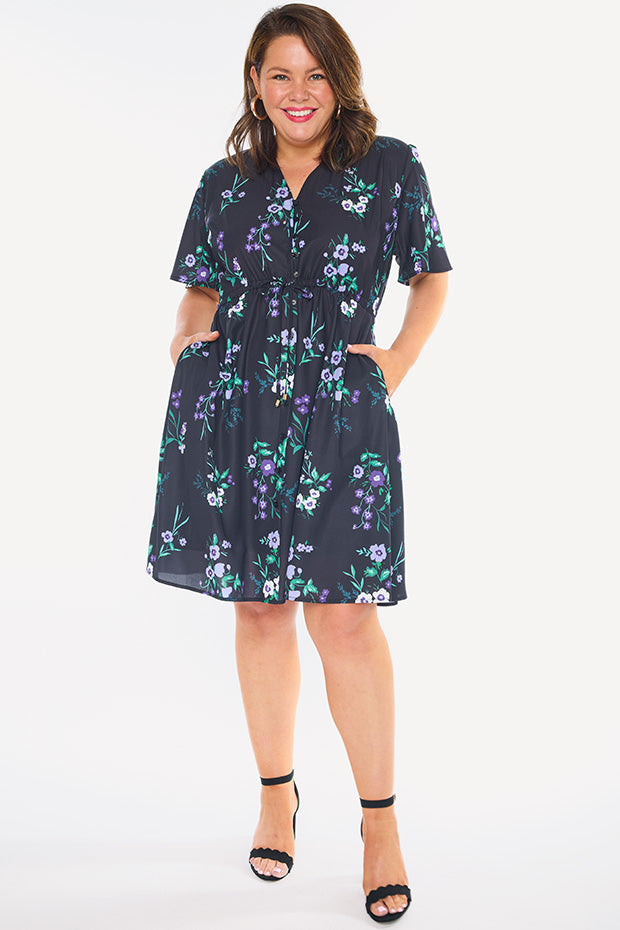 Siena Violet Night Dress – Violet Night knee length dress
