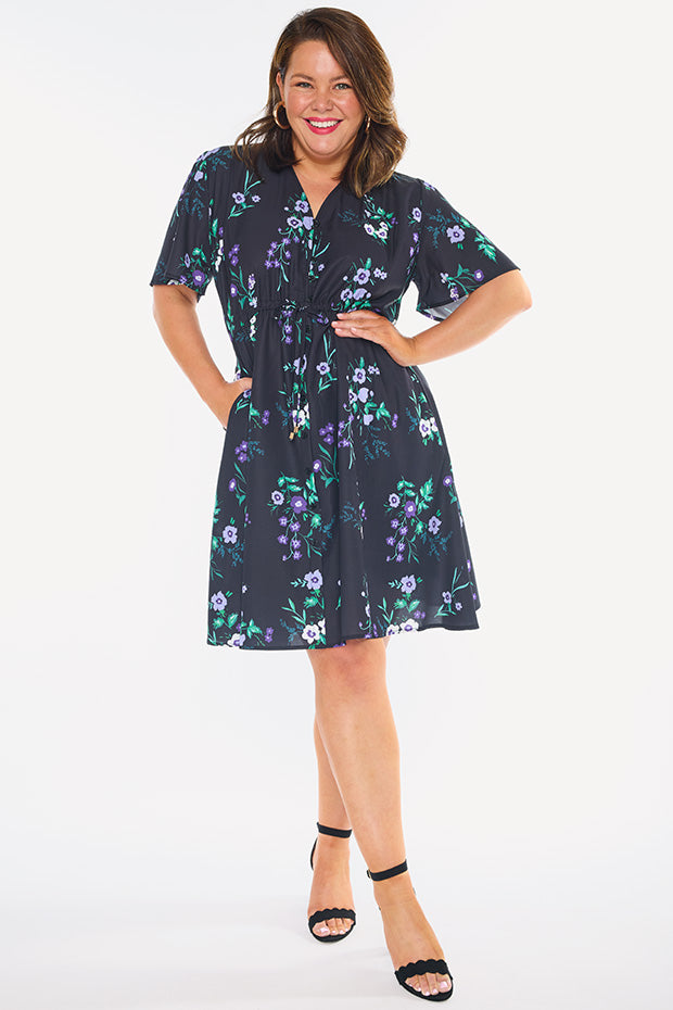 Siena Violet Night Dress – Violet Night knee length dress