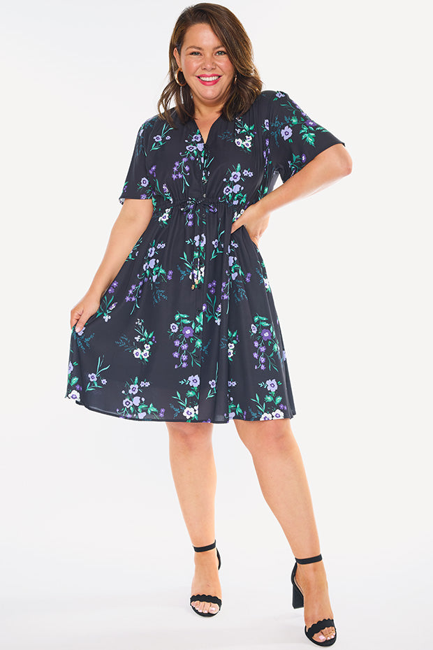 Siena Violet Night Dress – Violet Night knee length dress