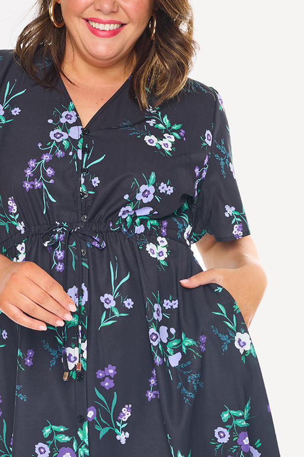 Siena Violet Night Dress – Violet Night knee length dress