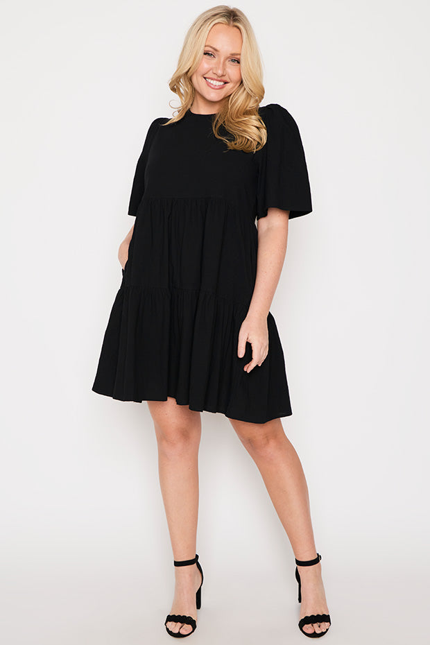 Wilma Black Dress – Black mini dress