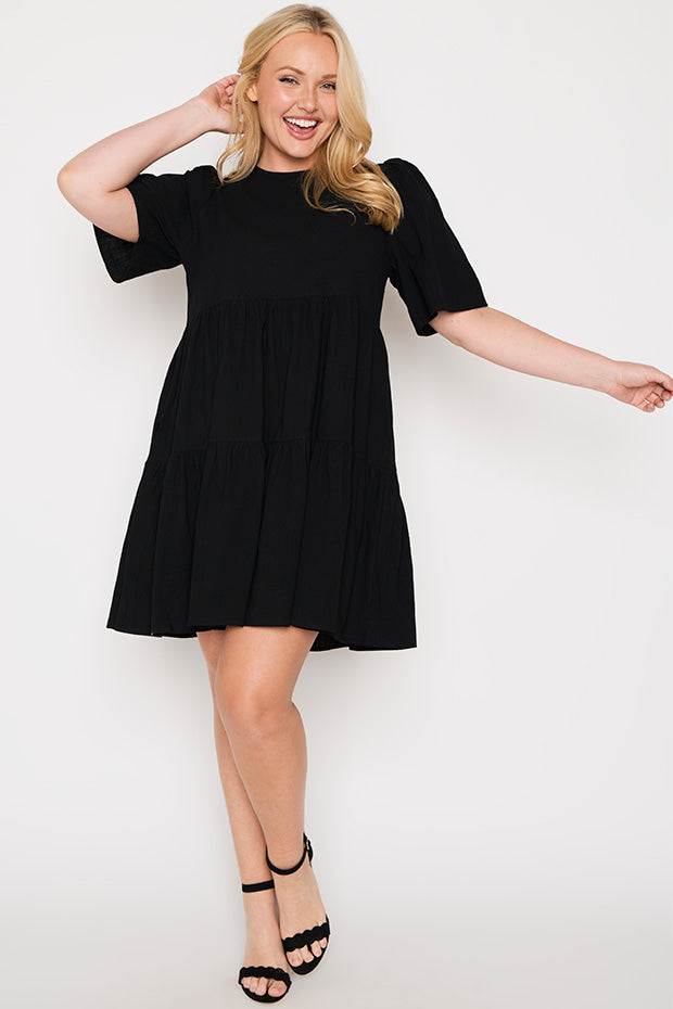 Wilma Black Dress – Black mini dress