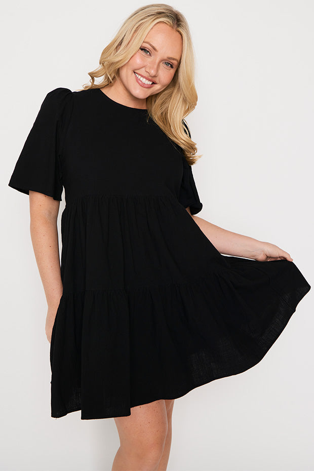 Wilma Black Dress – Black mini dress