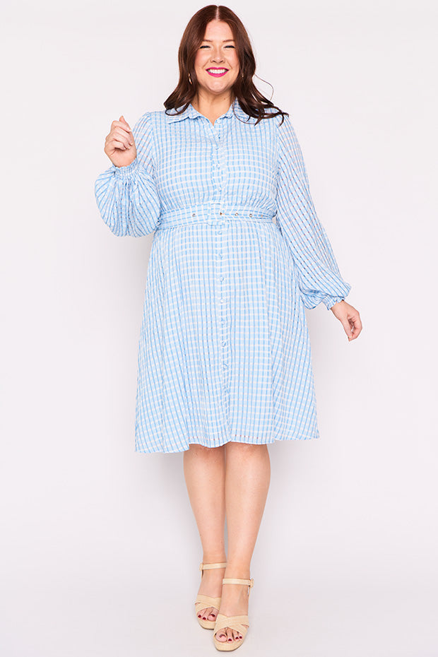Janice Blue Dress – Blue knee length dress