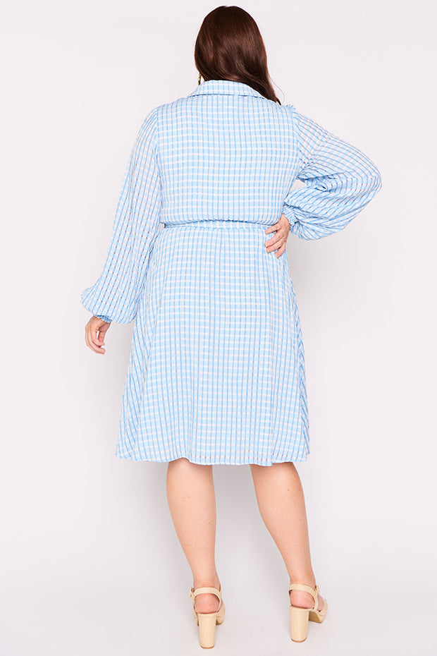 Janice Blue Dress – Blue knee length dress