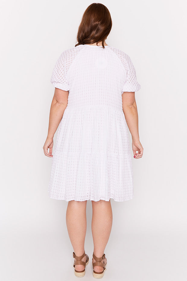 Kya White Dress – White midi dress