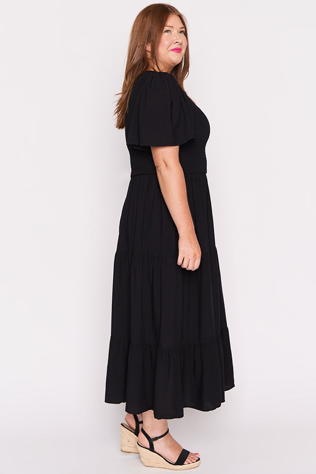 Lynette Black Dress – Black maxi dress