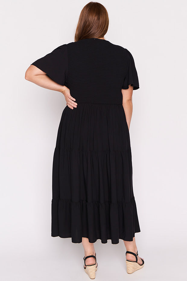 Lynette Black Dress – Black maxi dress