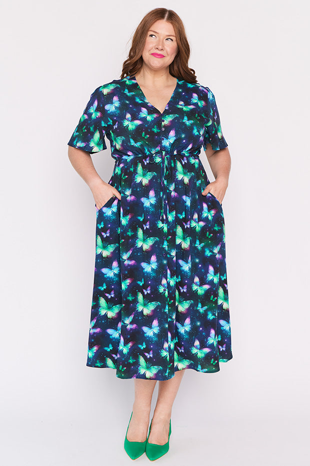 Michelle Butterfly Aura Dress – Butterfly Aura midi dress