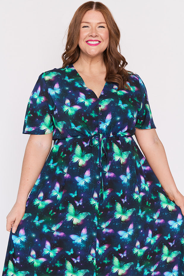 Michelle Butterfly Aura Dress – Butterfly Aura midi dress