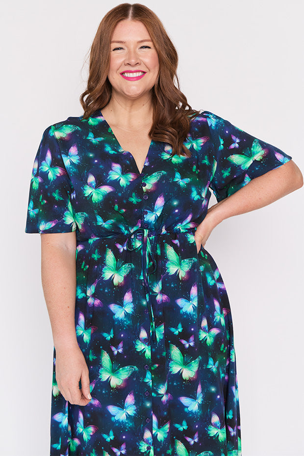 Michelle Butterfly Aura Dress – Butterfly Aura midi dress
