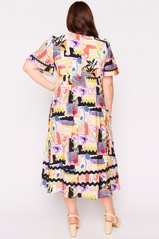 Lilian Framed Flora Dress – Framed Flora midi dress