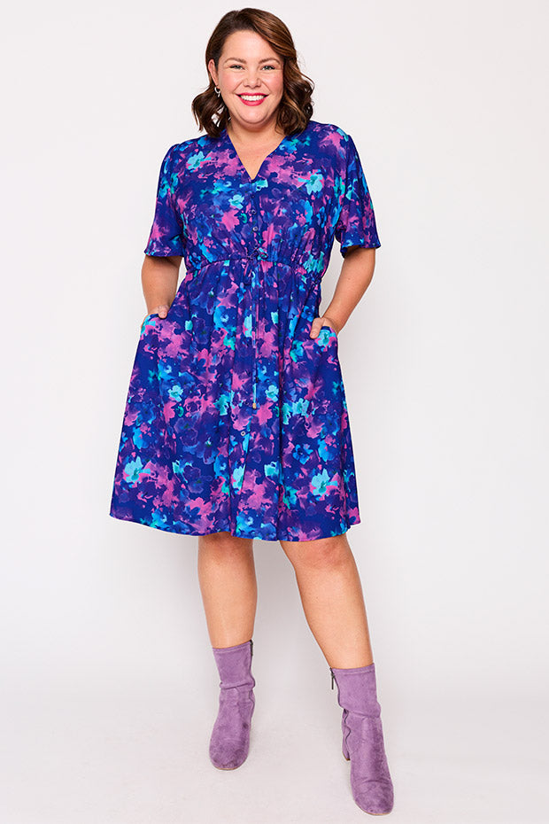 Siena Lilac Shadow Dress – Lilac Shadow knee length dress