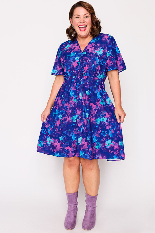 Siena Lilac Shadow Dress – Lilac Shadow knee length dress