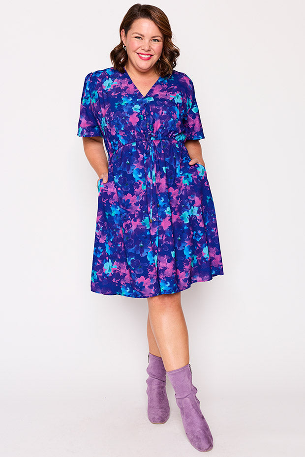 Siena Lilac Shadow Dress – Lilac Shadow knee length dress