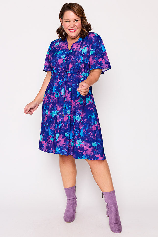 Siena Lilac Shadow Dress – Lilac Shadow knee length dress