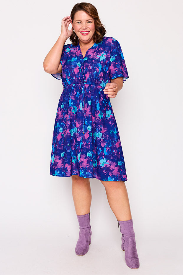 Siena Lilac Shadow Dress – Lilac Shadow knee length dress