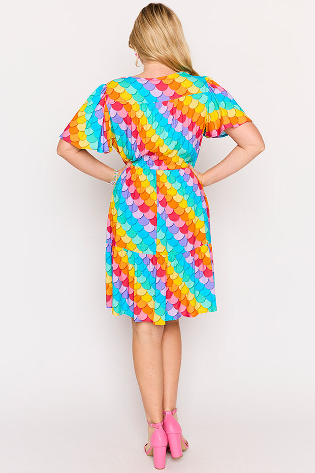 Remi Rainbow Mermaid Dress – Rainbow Mermaid knee length dress