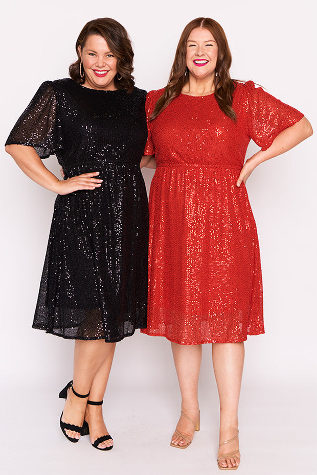 Tinsley Red Sequins Dress – Red Sequins sequin dress