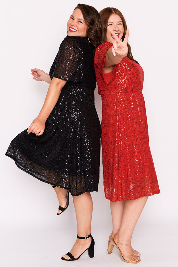Tinsley Red Sequins Dress – Red Sequins sequin dress