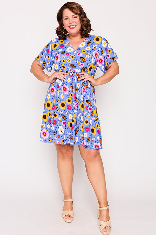Gloria Sun Blossom Dress – Sun Blossom knee length dress