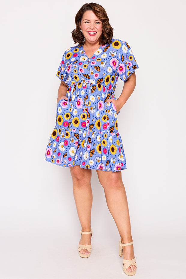 Gloria Sun Blossom Dress – Sun Blossom knee length dress