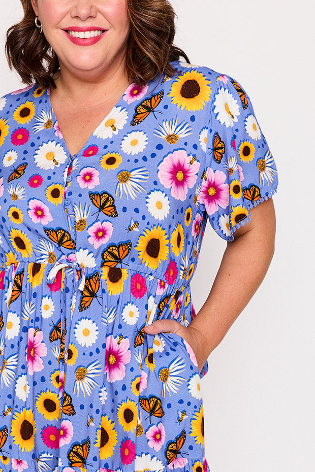 Gloria Sun Blossom Dress – Sun Blossom knee length dress