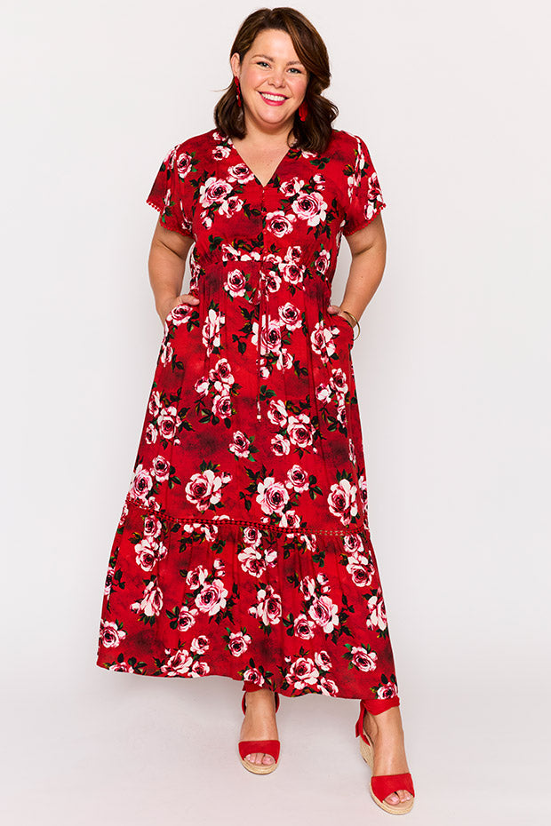 Canary Cherry Rose Dress – Cherry Rose maxi dress