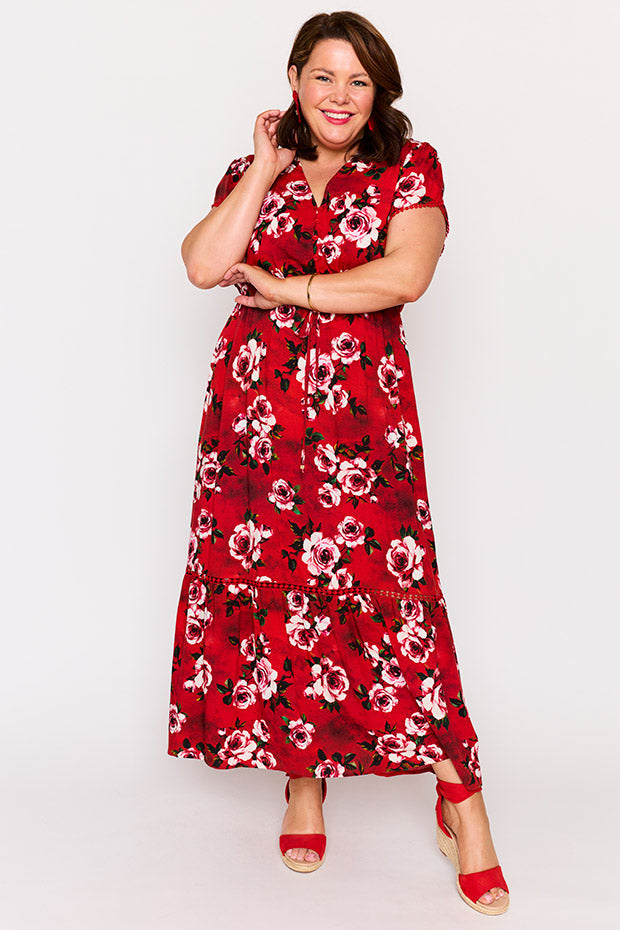 Canary Cherry Rose Dress – Cherry Rose maxi dress