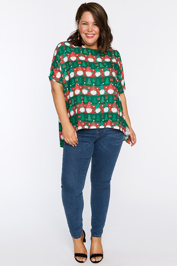 Serena Christmas Gnomes Top – Christmas Gnomes top