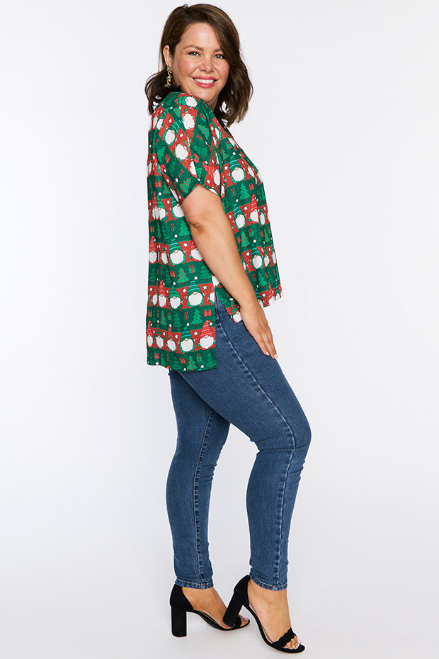 Serena Christmas Gnomes Top – Christmas Gnomes top