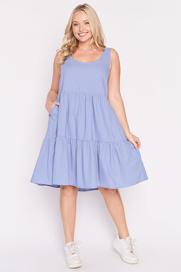 Rory Blue Dress – Blue knee length dress
