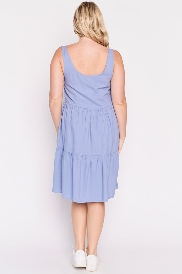Rory Blue Dress – Blue knee length dress