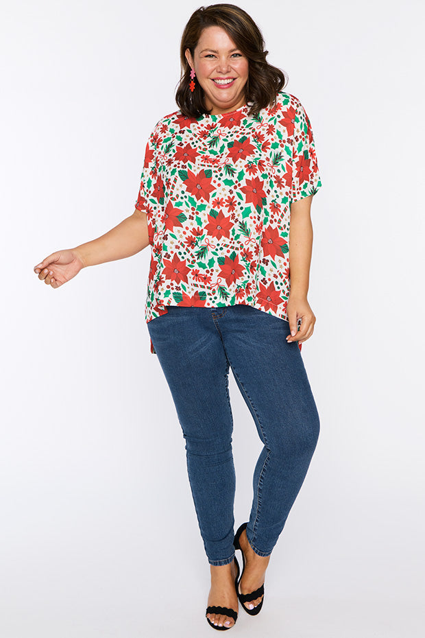 Serena Flowers Of Christmas Top – Flowers Of Christmas top